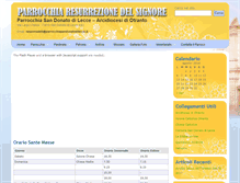 Tablet Screenshot of parrocchiasandonatodilecce.it